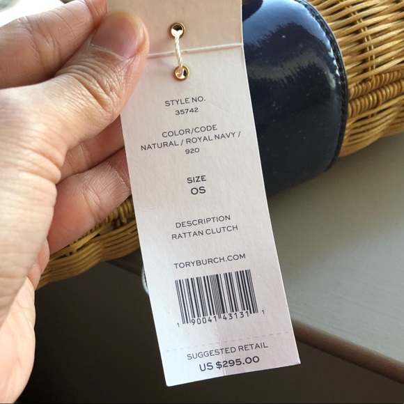 {Sold} Tory Burch Rattan Clutch - Picture 4 of 8